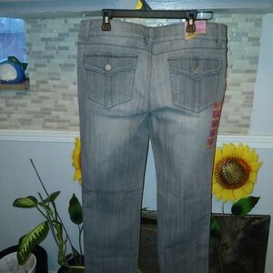 Route 66 Women's Straight Leg Gray Jeans